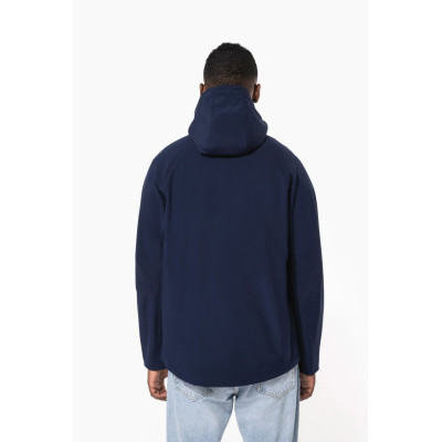 Men's detachable hooded softshell jacket